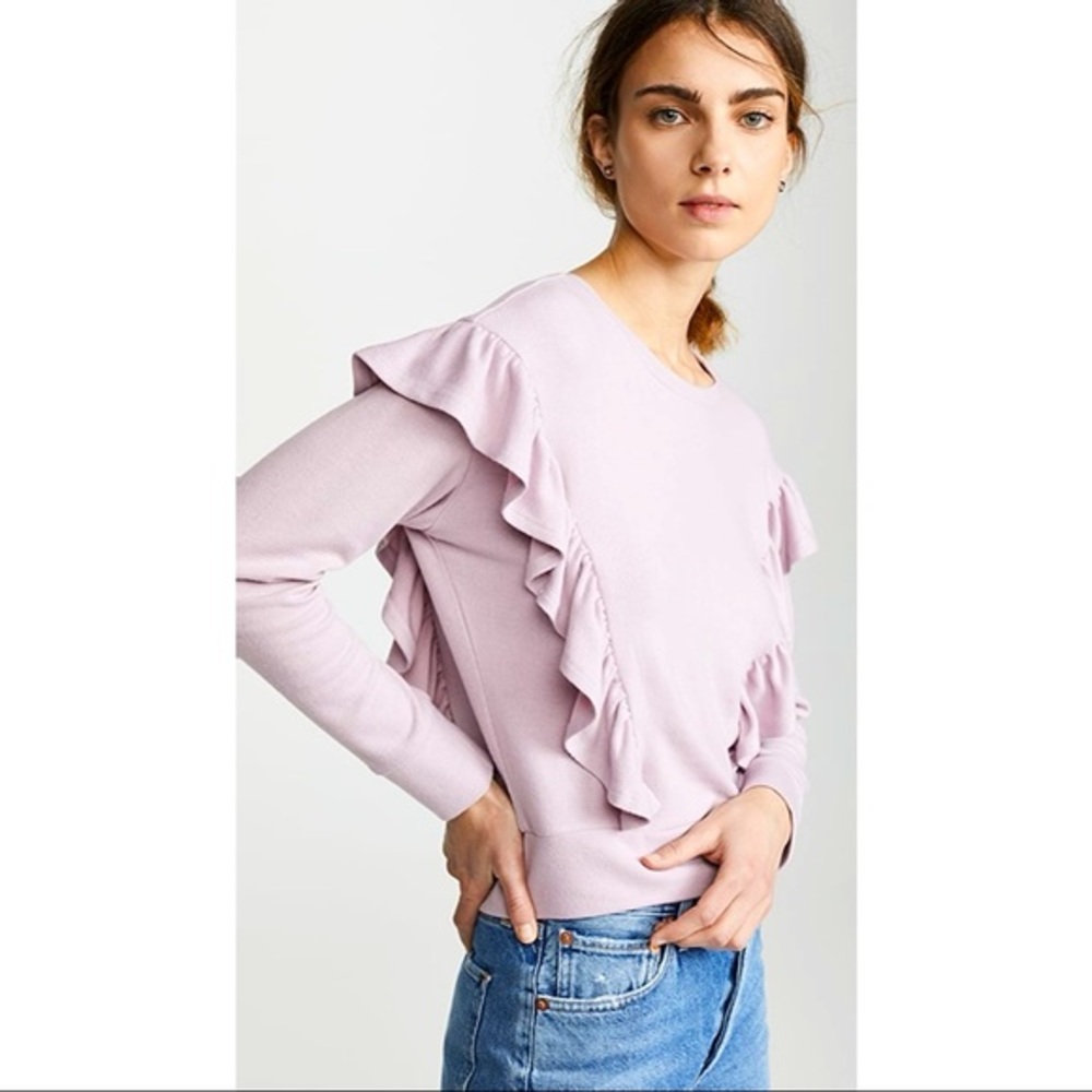 NWT Cupcakes & Cashmere | Primrose Ruffle Sweatshirt Small